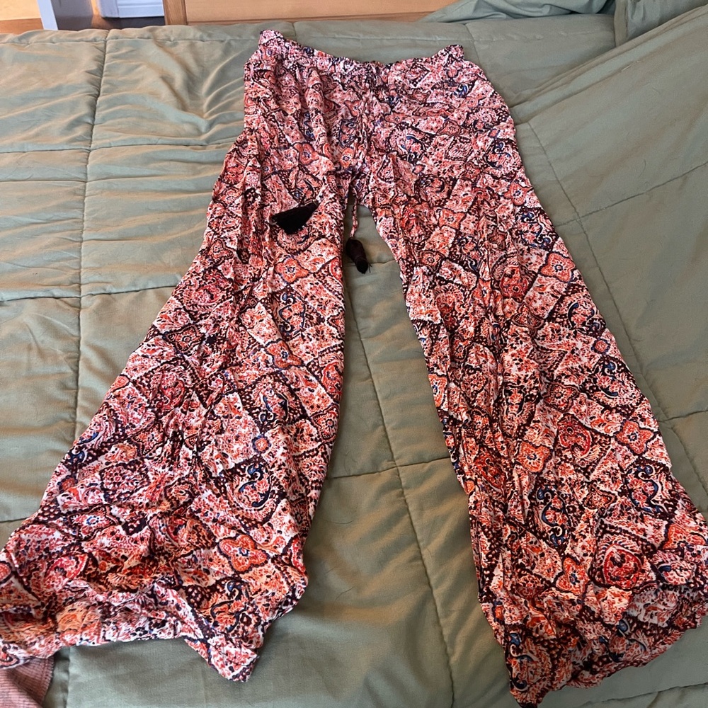 Gypsy 05 Bohemian Patterned Wide-Leg Pants size XS